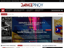 Tablet Screenshot of dancepinoy.com